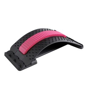 Lumbar Orthosis Lumbar Disc Protrusion Lumbar Massage Acupuncture Prominent Back Pain Relief (Option: Black pink)