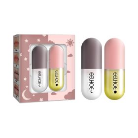 EELHOE Day And Night Lip Moisturizing Capsule, Hydrates Increases Lip Elasticity And Volumizes Lip Duller Lip Plump Lip Liquid (Option: 3PCS)